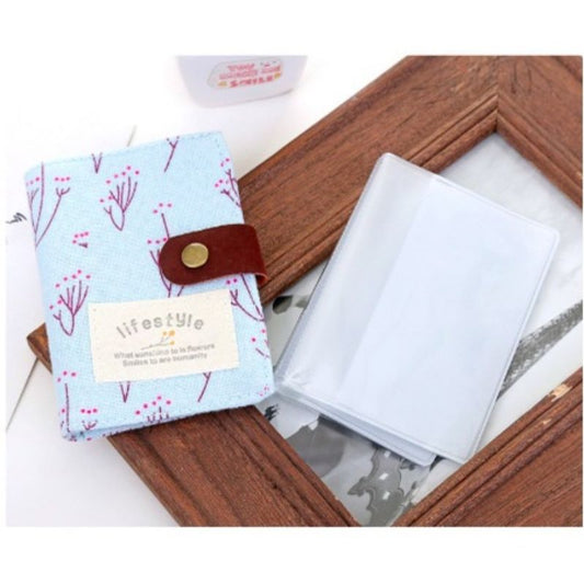 Pekanbaru Dompet Kartu Kanvas 20 Slot Card Holder Serbaguna Penyimpanan Kartu