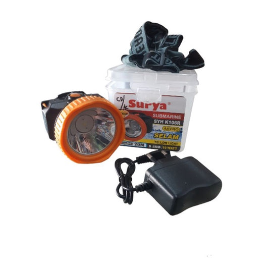 Pekanbaru Senter Kepala Surya 10 Watt Syhk106R Cahaya Kuning