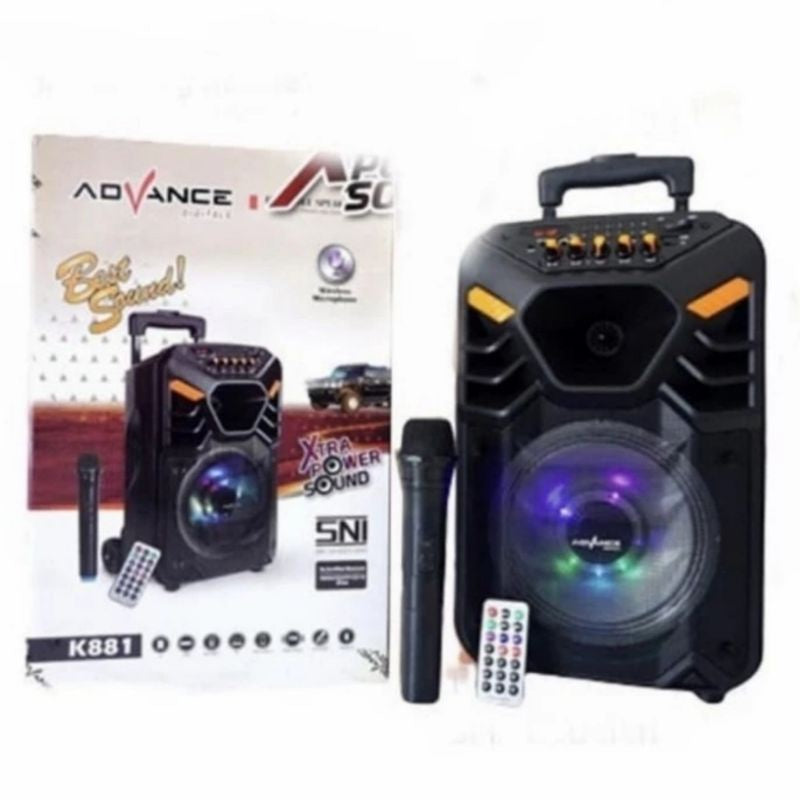 Pekanbaru Speaker Portable Advance K881