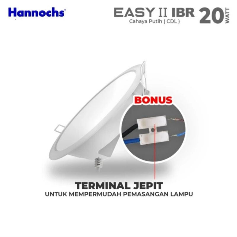 Pekanbaru Lampu Led Downlight / Lampu Ceiling Plafon Hannochs Easy Cool Daylight Ibr 3W/5W/7W/9W/12W/15W/20W