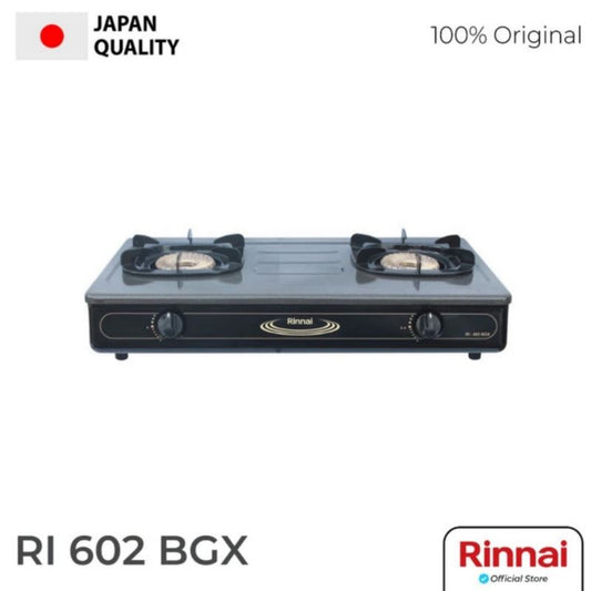 Pekanbaru Kompor Gas Rinnai 2 Tungku Ri 602 Bgx / Ri 602Bgx