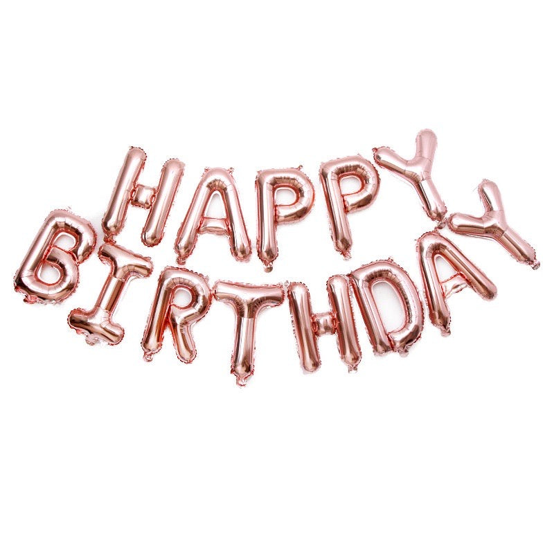 HR-PAKET BALON HAPPY BIRTHDAY Warna Warni 1 Set Balon Foil Rainbow 34 Cm Balon Ulang Tahun  Murah