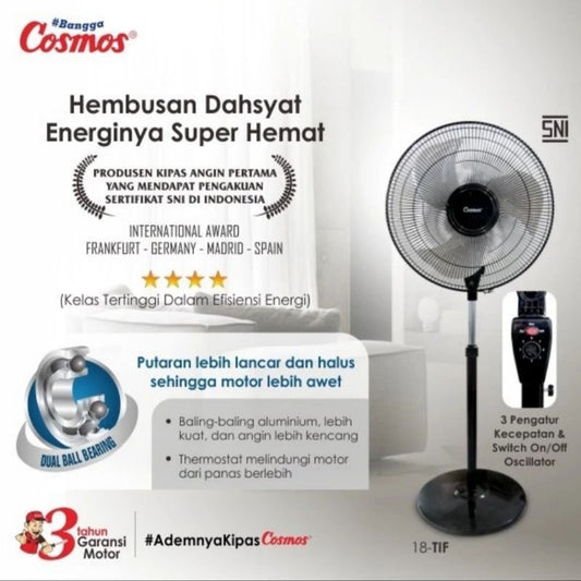 Pekanbaru Kipas Angin Industrial Fan Besi Cosmos 18 Tif / Tif 1801