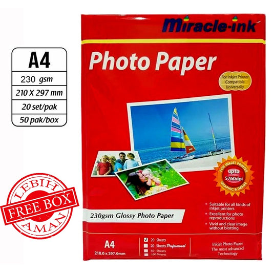 Pekanbaru Miracle Glossy Photo Paper 230Gsm