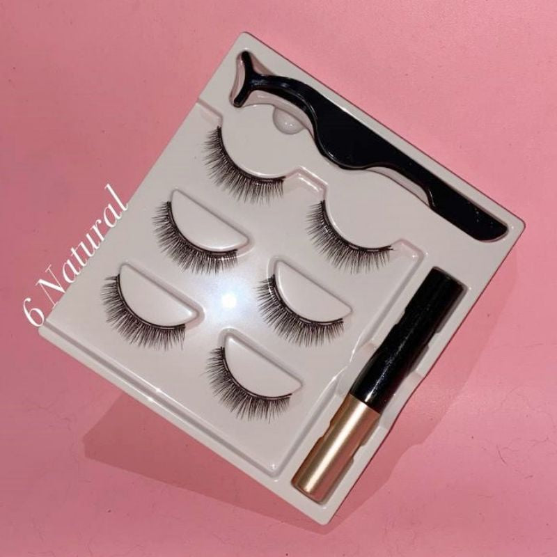 Pekanbaru Eyelash Magnetic 1 Set Lengkap Bulu Mata Magnet 3 Psg
