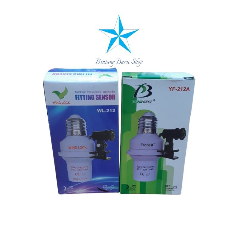 Pekanbaru Fitting Sensor Cahaya E 27 / Lampu Sensor Cahaya Otomatis E 27