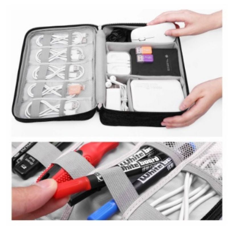 Pekanbaru Tas Travel Digital Pouch Elektronik/Tas Kabel Usb Charger/Tas Kabel/Tas Elektronik/