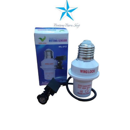 Pekanbaru Fitting Sensor Cahaya E 27 / Lampu Sensor Cahaya Otomatis E 27