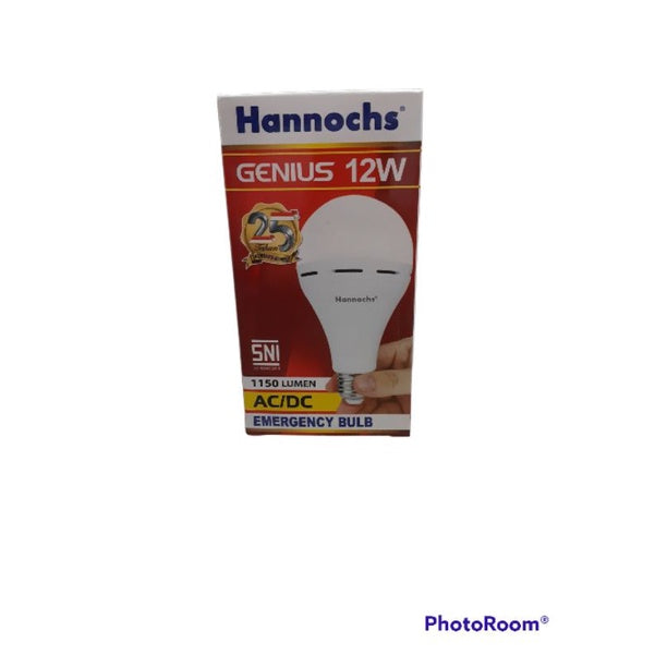 Pekanbaru Bohlam Led Emergency Ac/Dc Hannochs Genius 6W/8W/10W/12W/15W