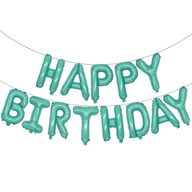 HR-PAKET BALON HAPPY BIRTHDAY Warna Warni 1 Set Balon Foil Rainbow 34 Cm Balon Ulang Tahun  Murah