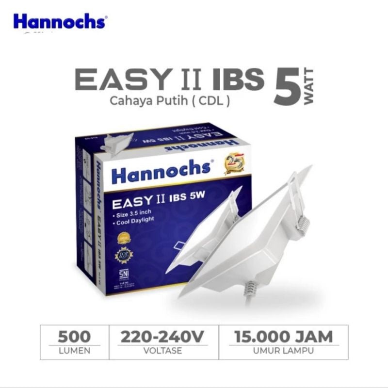 Pekanbaru Hannochs Lampu Led Downlight / Lampu Ceiling Plafon Hannochs Easy Cool Daylight Ibs 3W/5W/7W/9W/12W/15W/20W