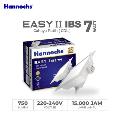 Pekanbaru Hannochs Lampu Led Downlight / Lampu Ceiling Plafon Hannochs Easy Cool Daylight Ibs 3W/5W/7W/9W/12W/15W/20W
