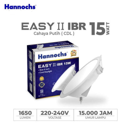 Pekanbaru Lampu Led Downlight / Lampu Ceiling Plafon Hannochs Easy Cool Daylight Ibr 3W/5W/7W/9W/12W/15W/20W