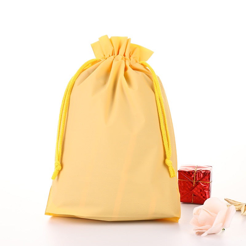 HR-Premium Drawstring Pouch Bag Tas Serut Packaging Makeup Kantong Travel Warna Pastel Sebaguna Bahan Tebal Organizer Bag Anti Air Tempat Penyimpanan Pakaian Make Up Pouch Serut Murah