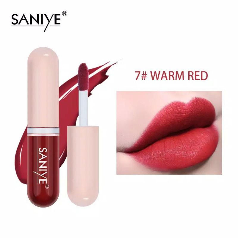 Pekanbaru Saniye Lip Tint Mini Matte Capsule Shape Liquid Lipstik Lipgross