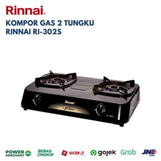 Pekanbaru Kompor Gas Rinnai 2 Tungku R1-302 S / Ri 302S