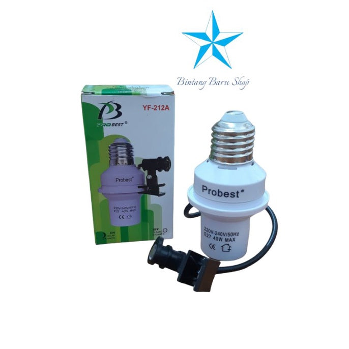 Pekanbaru Fitting Sensor Cahaya E 27 / Lampu Sensor Cahaya Otomatis E 27