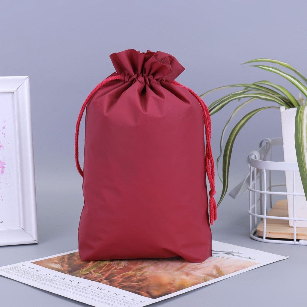 HR-Premium Drawstring Pouch Bag Tas Serut Packaging Makeup Kantong Travel Warna Pastel Sebaguna Bahan Tebal Organizer Bag Anti Air Tempat Penyimpanan Pakaian Make Up Pouch Serut Murah