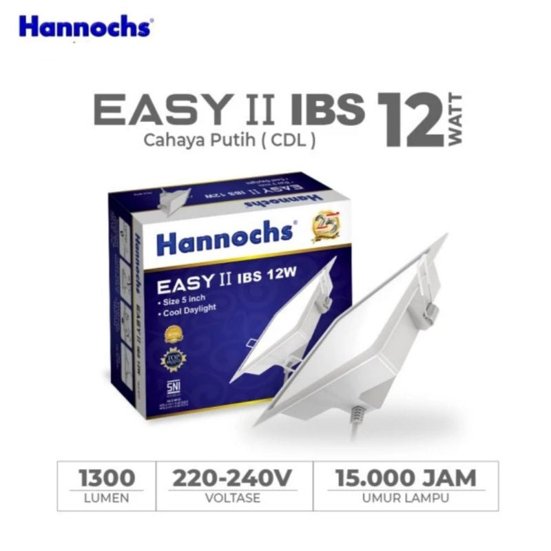 Pekanbaru Hannochs Lampu Led Downlight / Lampu Ceiling Plafon Hannochs Easy Cool Daylight Ibs 3W/5W/7W/9W/12W/15W/20W