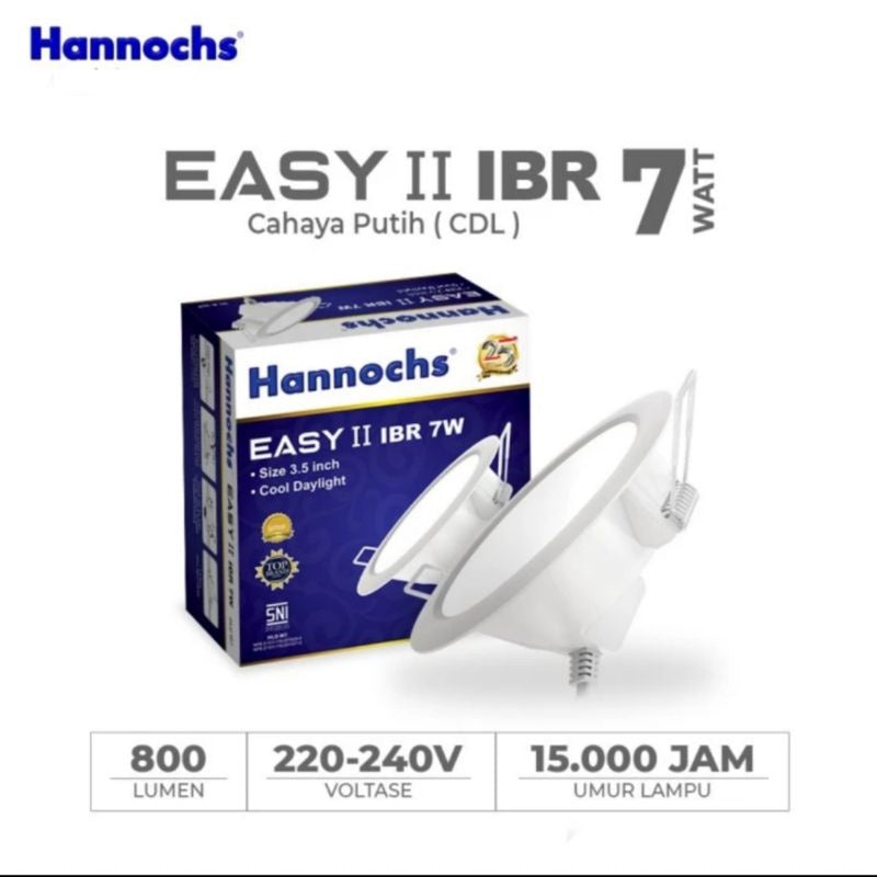 Pekanbaru Lampu Led Downlight / Lampu Ceiling Plafon Hannochs Easy Cool Daylight Ibr 3W/5W/7W/9W/12W/15W/20W