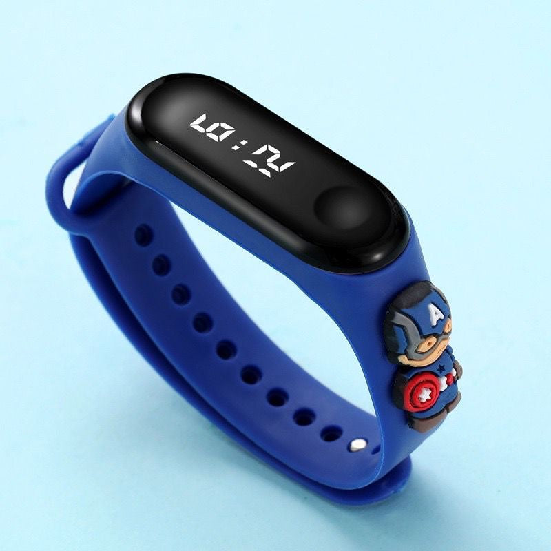 Pekanbaru Jam Tangan Anak Karakter Led Motif Kartun Gelang Anak Perempuan Laki Laki