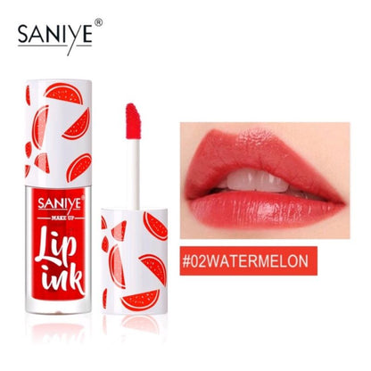 Pekanbaru Saniye【Bpom】Liptint Lip Cream Matte 3 Warna Lipstick Cair Tahan Lama Anti Air Lip