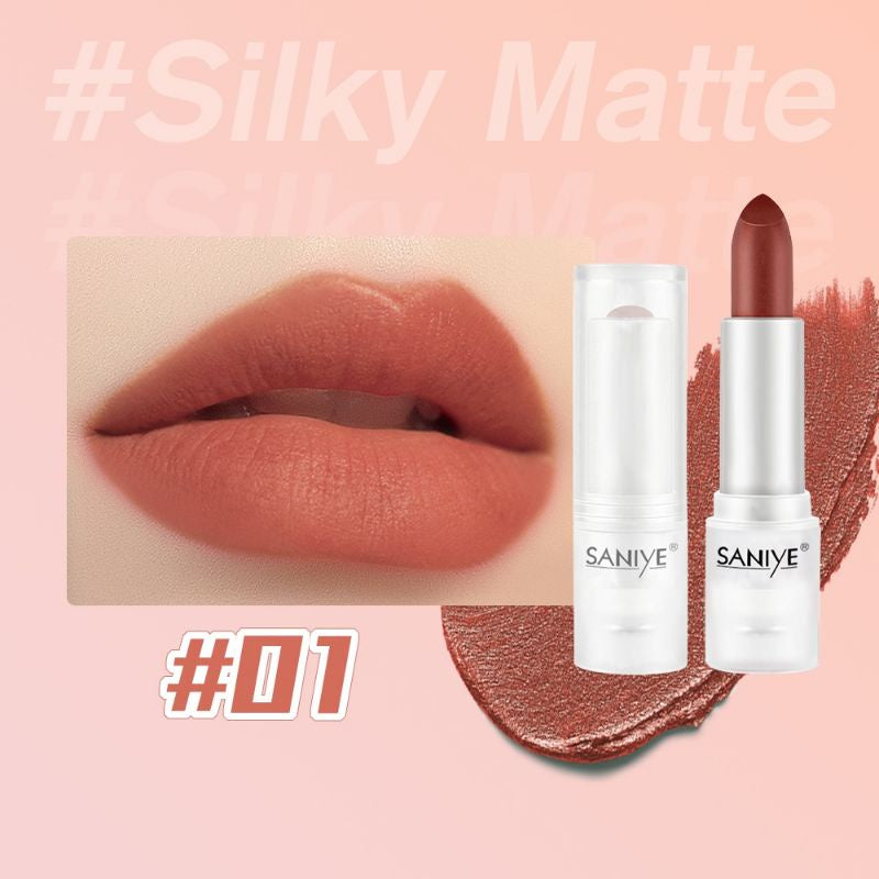 Pekanbaru Saniye Velvet Matte Lipstick Ice Cube Es Batu Transparan Fashion Makeup