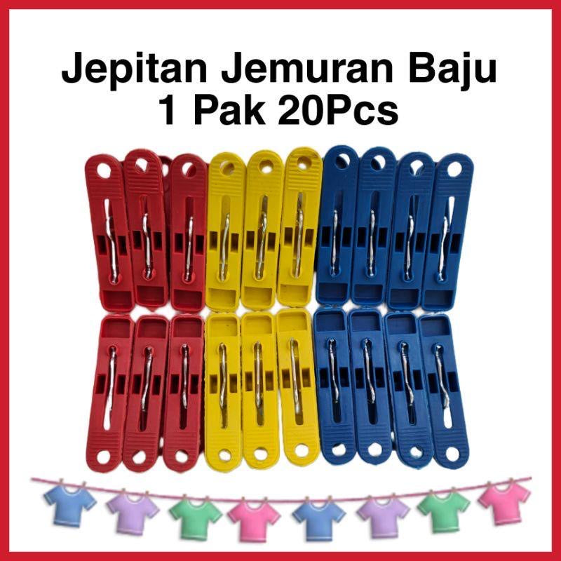 HR- PENJEPIT JEPITAN JEMURAN BAJU ISI 20PCS