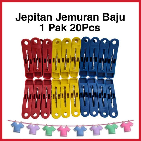 Pekanbaru HR- PENJEPIT JEPITAN JEMURAN BAJU ISI 20PCS