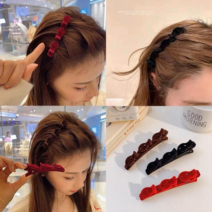 Pekanbaru Jepit Rambut Kepang Ala Korea / Jepit Poni Kepang / Jepit Rambut Poni