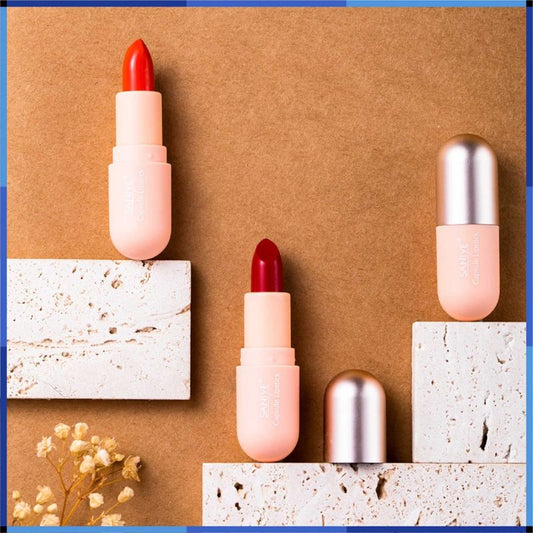 Pekanbaru Saniye Capsule Matte Lipstick New Design Long Lasting Girl Lipstick