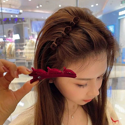Pekanbaru Jepit Rambut Kepang Ala Korea / Jepit Poni Kepang / Jepit Rambut Poni