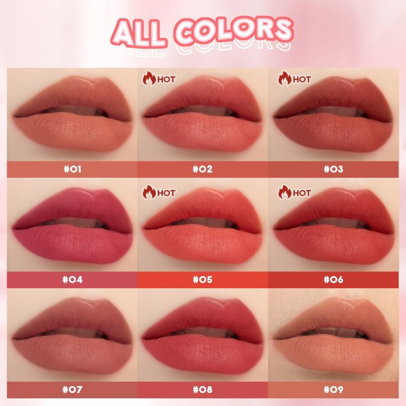 Pekanbaru Saniye Velvet Matte Lipstick Ice Cube Es Batu Transparan Fashion Makeup