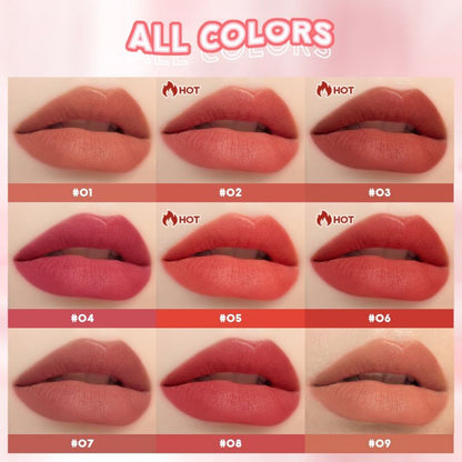Pekanbaru Saniye Velvet Matte Lipstick Ice Cube Es Batu Transparan Fashion Makeup