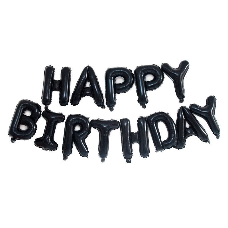 HR-PAKET BALON HAPPY BIRTHDAY Warna Warni 1 Set Balon Foil Rainbow 34 Cm Balon Ulang Tahun  Murah