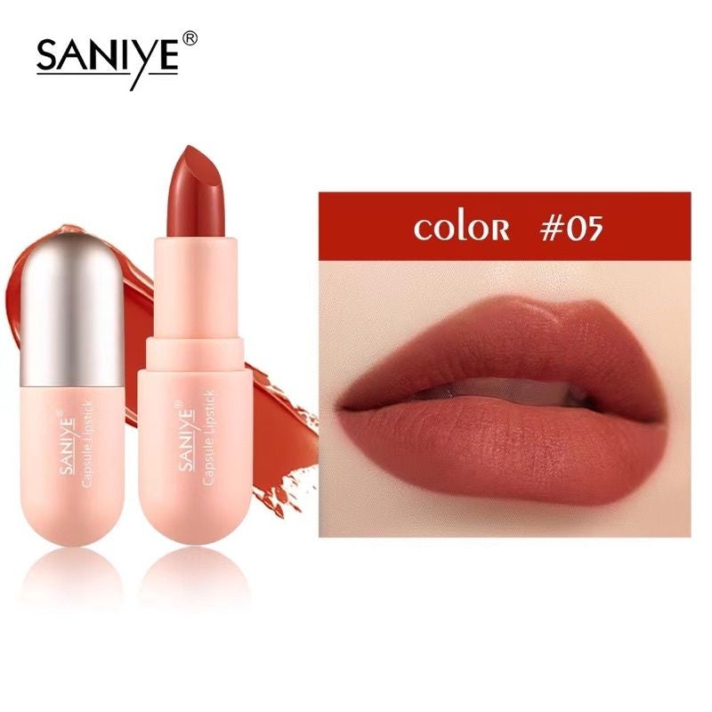 Pekanbaru Saniye Capsule Matte Lipstick New Design Long Lasting Girl Lipstick
