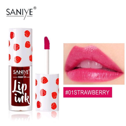 Pekanbaru Saniye【Bpom】Liptint Lip Cream Matte 3 Warna Lipstick Cair Tahan Lama Anti Air Lip