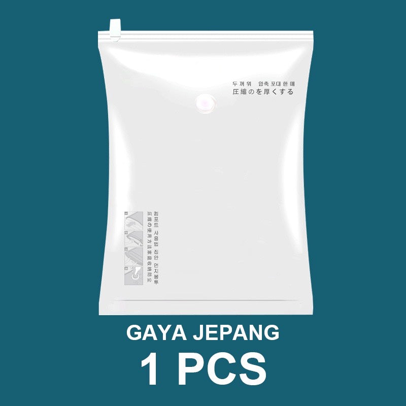 HR- Vacuum Bag /Vacuum Kantong Pakaian Plastik Tebal Vacum Plastik Bag Travel Vacum Laundry Bag Padat Kedap Udara