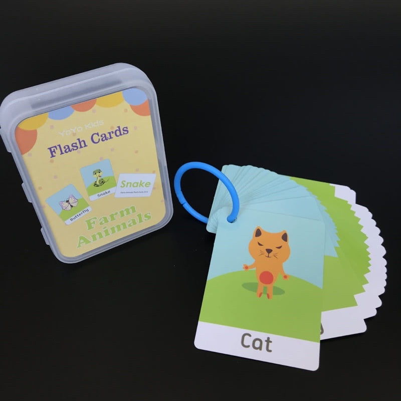 [IA] Flash Card Edukasi Anak Mainan Edukasi Anak Kartu Pintar Balita Flash Card Bahasa Inggris