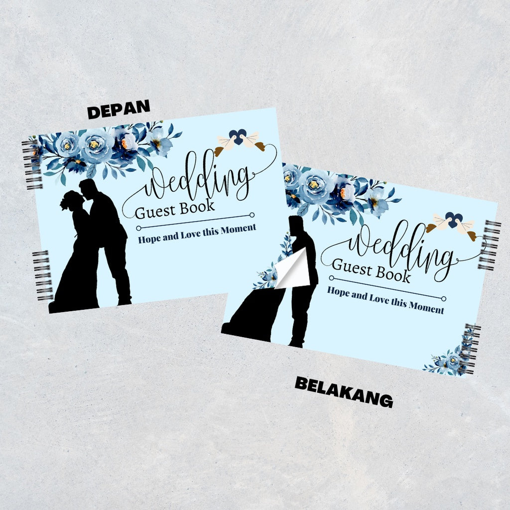 Buku Tamu Pernikahan NON CUSTOM / Wedding Guest Book TIDAK CUSTOM Soft Cover DESIGN KEKINIAN TERBARU