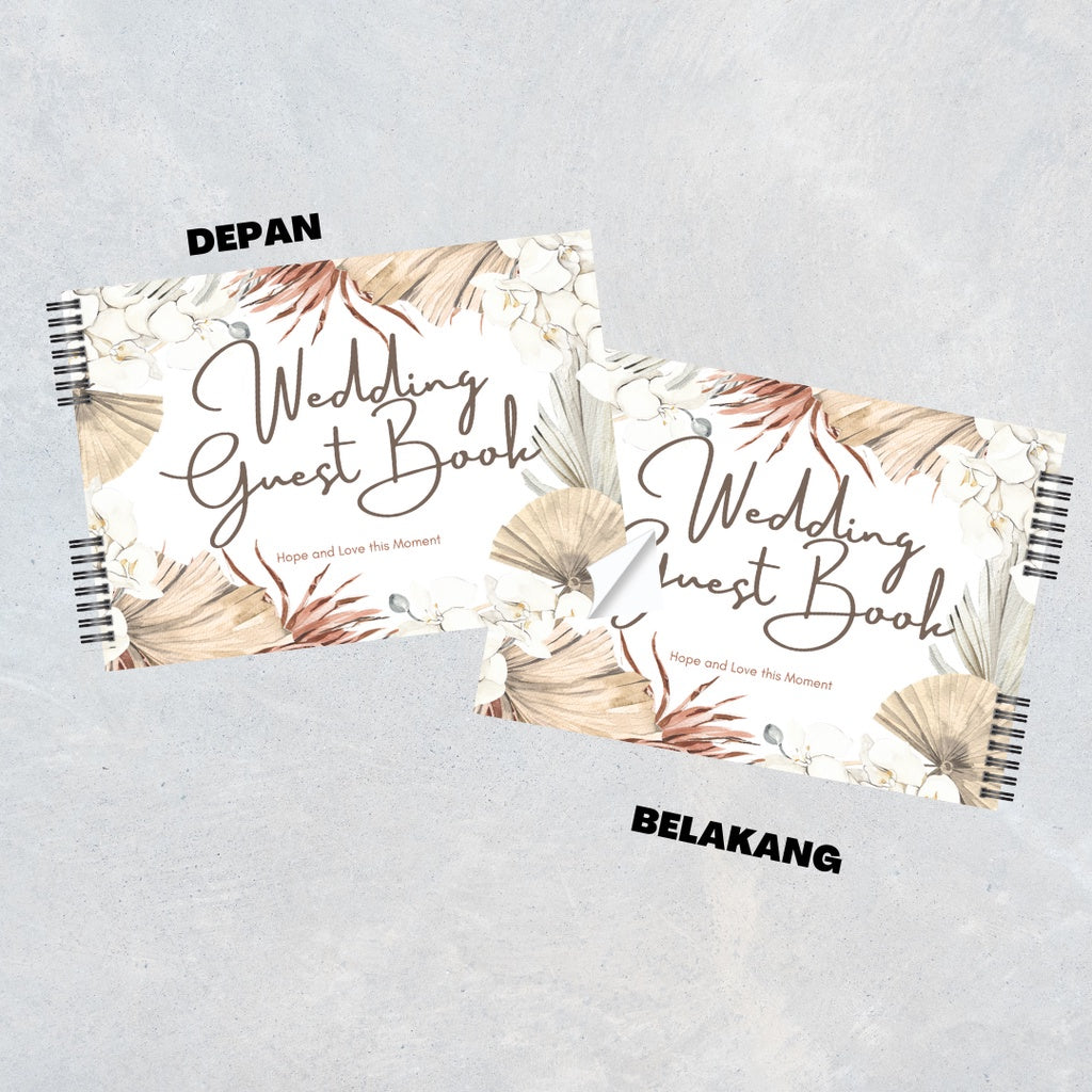 Buku Tamu Pernikahan NON CUSTOM / Wedding Guest Book TIDAK CUSTOM Soft Cover DESIGN KEKINIAN TERBARU