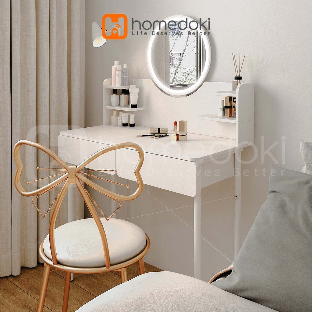 Pekanbaru Homedoki Meja Rias/Meja Rias Aesthetic/Meja Rias Minimalis/Meja Rias Led/Meja Rias Lampu/Meja Rias Sliding/Meja Make Up