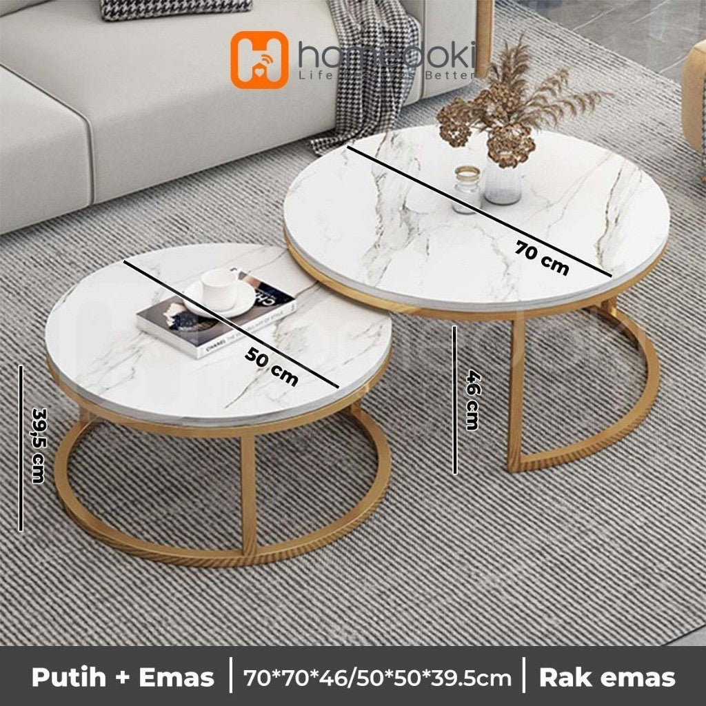 Pekanbaru Homedoki Meja Tamu/Meja Kopi/Meja Sudut/Meja Cafe/Coffe Table/Meja Minimalis/Meja Teras