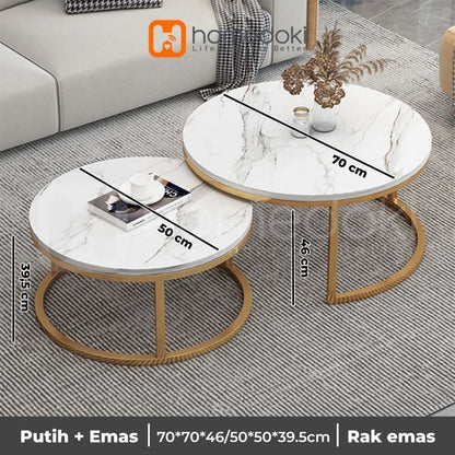 Pekanbaru Homedoki Meja Tamu/Meja Kopi/Meja Sudut/Meja Cafe/Coffe Table/Meja Minimalis/Meja Teras