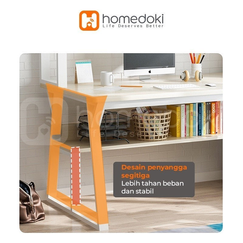 Pekanbaru Homedoki Meja Belajar / Meja Komputer / Meja Kerja / Meja Belajar Minimalis Kayu / Meja Kerja Murah / Meja Belajar Anak