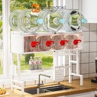 Pekanbaru Homedoki Rak Piring Wastafel / Rak Wastafel Dapur / Rak Di Atas Wastafel / Rak Piring Besi Dapur / Rak Penyimpanan Piring
