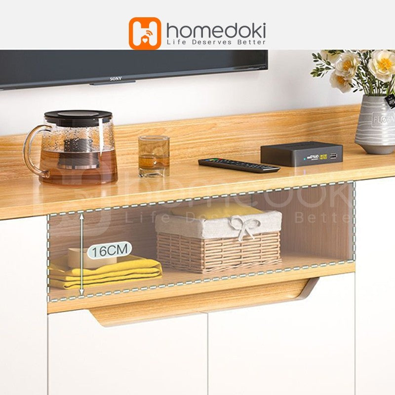 Pekanbaru Homedoki Lemari Dapur Minimalis / Kabinet Dapur / Rak Serbaguna / Lemari Piring / Lemari Multifungsi
