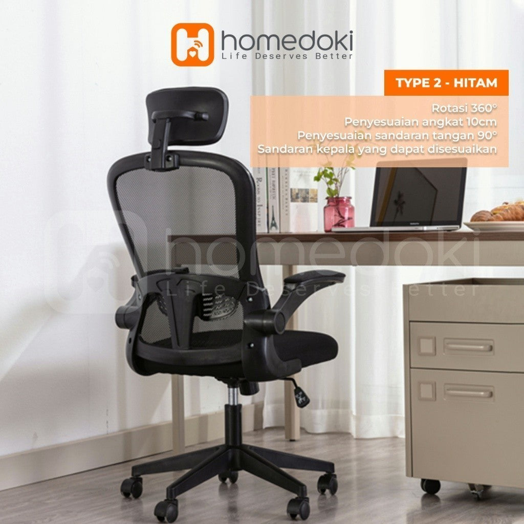 Pekanbaru Homedoki Kursi Kantor / Kursi Gaming / Kursi Putar / Kursi Kantor Hidrolik / Kursi Jaring / Kursi Ergonomis