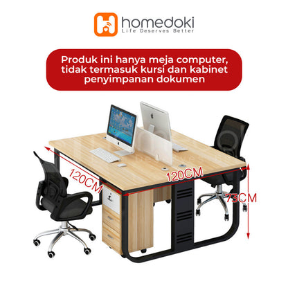 Pekanbaru Homedoki Meja /Meja Kantor / Computer Desk /Meja Kantor / Meja Kayu Minimalis / Meja Kerja