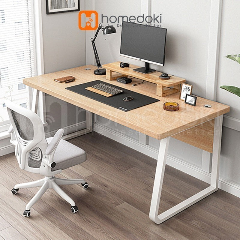 Pekanbaru Homedoki Meja Kerja/ Meja Kantor/ Meja Belajar/ Office Table/ Meja Kayu Minimalis
